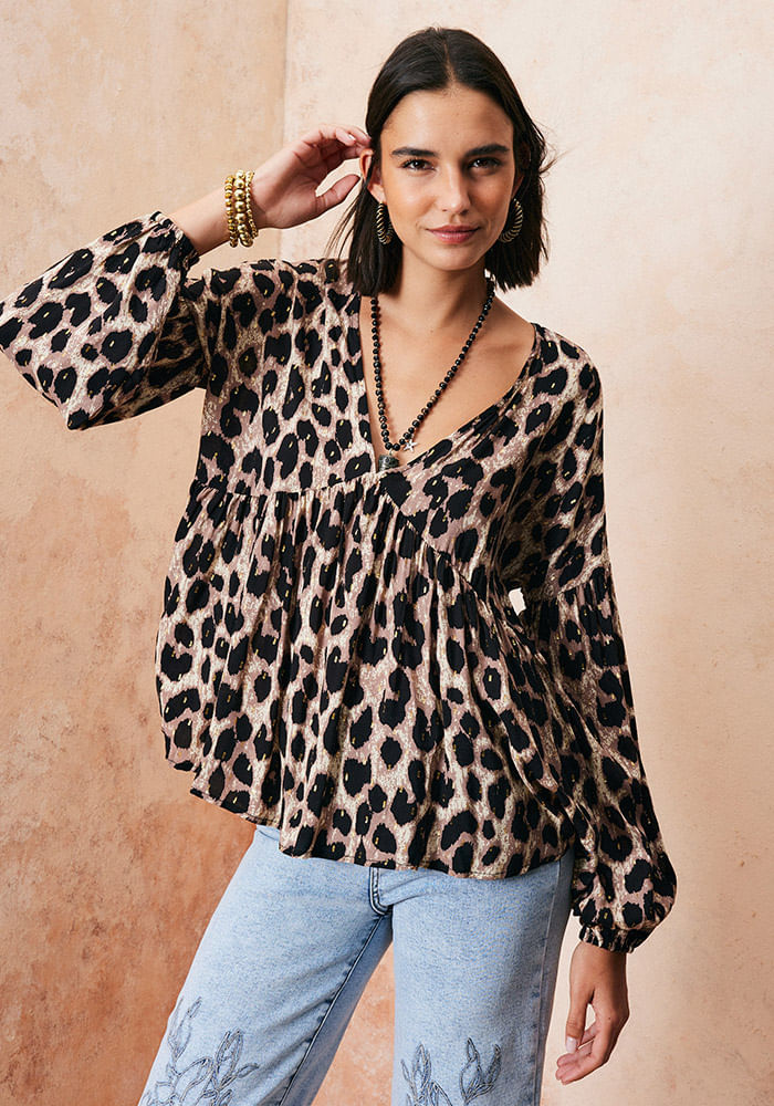 Moda Blusas Animal Print Para NiÃ±as Blusas NiÃ±as 2021 Blusas